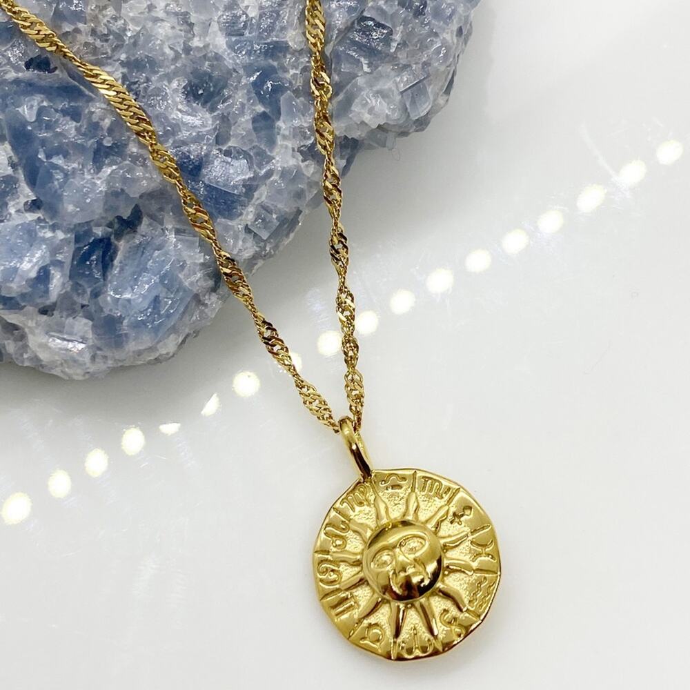 NEW Sun Zodiac Pendant Necklace - Picture 7 of 9